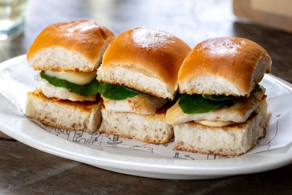 Depot eatery &amp; oyster bar - Turbot sliders with pickled lemon mayo 