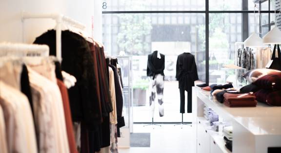Womens garments on display