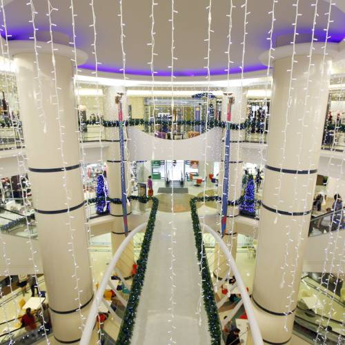 Interior of mall