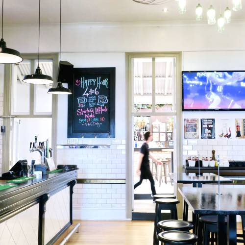 Interior of a bar