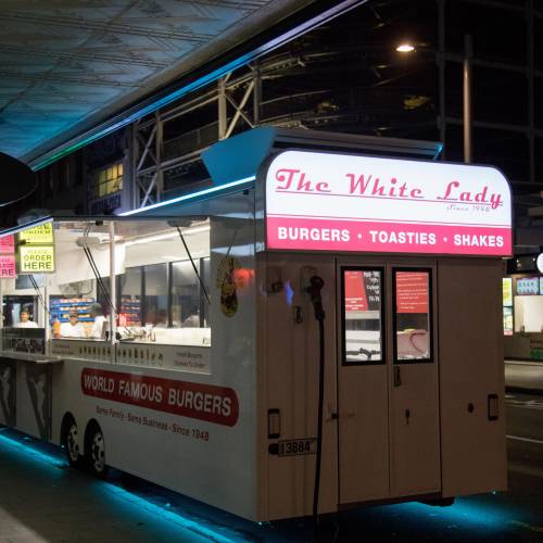 Exterior of eatery